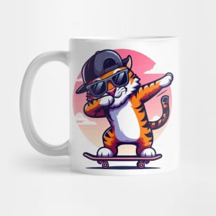 Dabbing Tiger With Sunglasses Cool Dabbing Tiger Mug